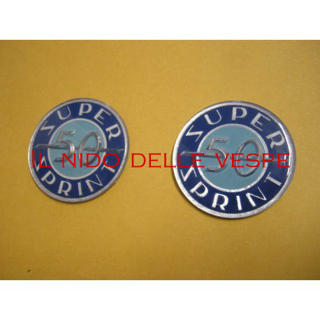 COPPIA STEMMI RESINATI PER VESPA 50 SS