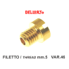 GETTO VAR.46 TIPO PICCOLO FILETTO mm. 5 X CARBURATORI PIAGGIO CIAO SI BRAVO BOXER SUPERBRAVO