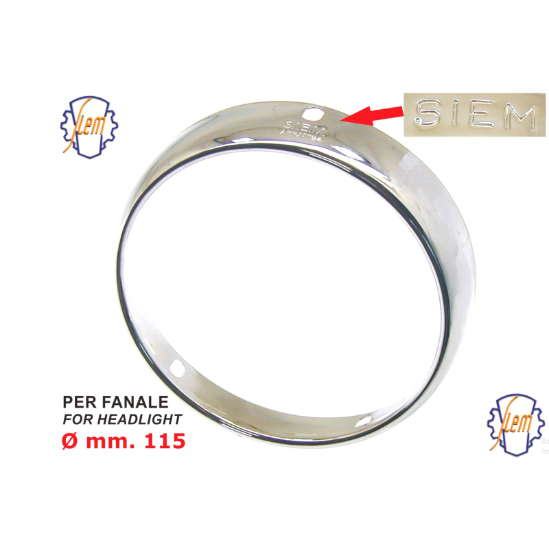 CORNICE FARO FANALE SIEM Ø 115 PER VESPA 150 GS VS1T VS2T VS3T VS4T VB1T