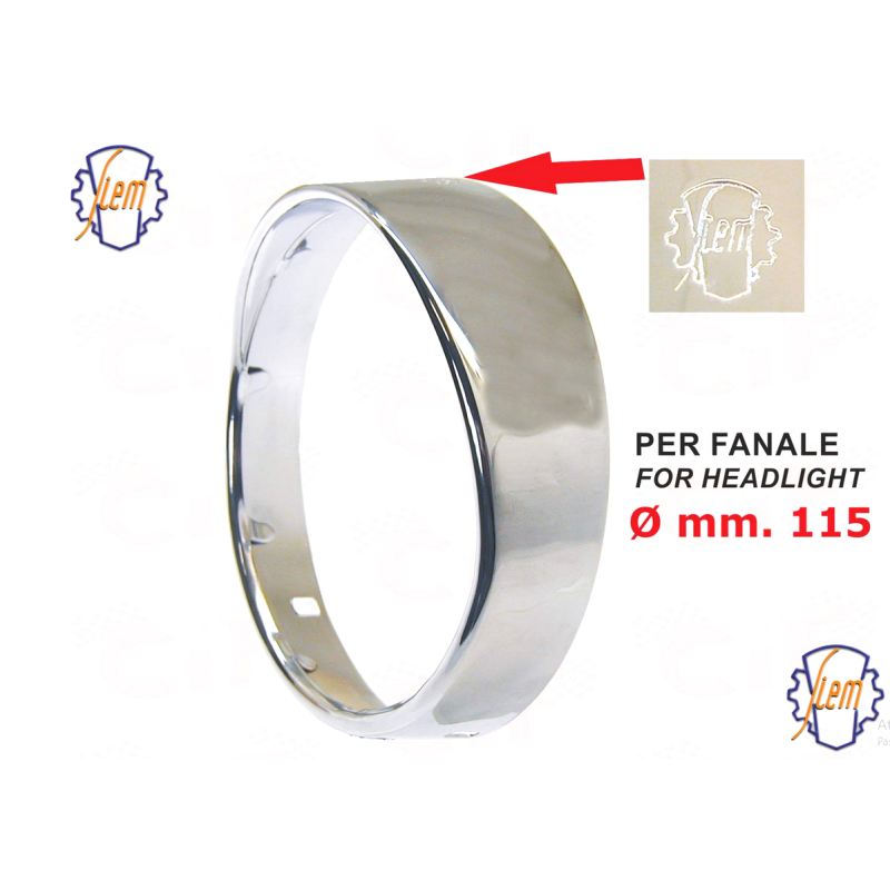 CORNICE FARO FANALE SIEM Ø 115 PER VESPA 150 GS5T 160 GS VNB3T VNB4T VNB5T VNB6T VBA1T VBB1T VBB2T