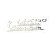 SERIE TARGHETTE CROMATE VESPA LX 150 2005-2011 KIT 3 TARGHETTE RESINATE