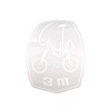 Garelli GULP Flex 3 M SERBATOIO stickers adesivo BIANCO MISURA 10 X 7 CM