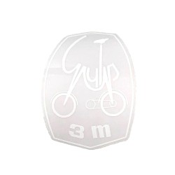 Garelli GULP Flex 3 M SERBATOIO stickers adesivo BIANCO MISURA 10 X 7 CM