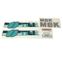 Mbk Booster 1° serie Kit Adesivi Stickers aufkleber turchese bianco nero