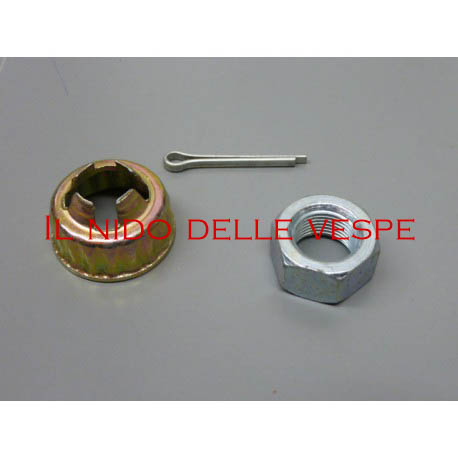 KIT DADO,COPIGLIA ,GABBIA RUOTA POSTERIORE VESPA PX ARCOBALENO