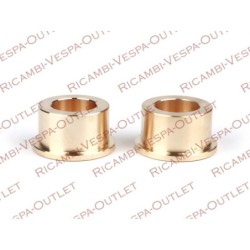 COPPIA BOCCOLE IN OTTONE ASSE PEDALI PEDIVELLE PIAGGIO BRAVO SI BOXER SUPERBRAVO